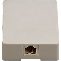 Fanton 22250 - Toma telefónica con enchufe 6/4 perfil bajo