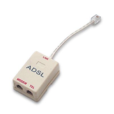 ADSL filter with plug connectors
