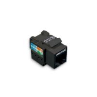 Prise RJ45 Cat.5e UTP noire KEYSTONE