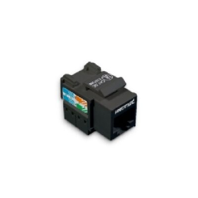 Toma UTP RJ45 Cat. 5e negra KEYSTONE