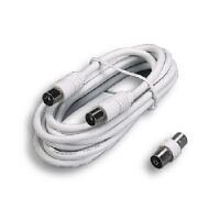 TV extension plug/socket 5m white