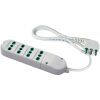 Fanton 41020 - regleta con 4 enchufes P40 y enchufe S17, blanco