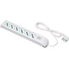 Fanton 410200 - regleta con 6 tomas P40 y enchufe S17, blanca