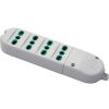 Fanton 41022 - regleta con 4 tomas P17/11 sin cable blanco