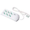 Fanton 410300 - 6-socket power strip 3G1 S17 white