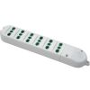Fanton 41042 - regleta con 6 tomas P17/11 sin cable blanco