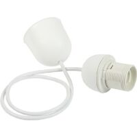 Fanton 62970 - E27 white lamp holder with wiring