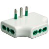 Fanton 82220 - adaptador múltiple plano con enchufe italiano 16A blanco
