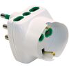 Fanton 82240 - adaptador múltiple con enchufe italiano 16A, blanco