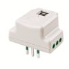 Triple adapter with white USB