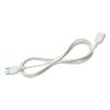Linear extension cord 10A 2 m white