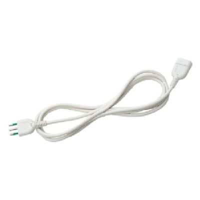 Linear extension cord 10A 3 m white