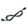 Linear extension cord 10A 3 m black