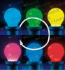 Lampada led sfera opale E27 0,5W 230V RGB 6 SMD LED