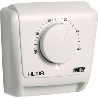 KLIMA 3 white wall-mounted room thermostat
