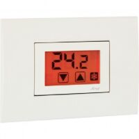 Thermostat d'ambiance encastrable blanc AROS 230