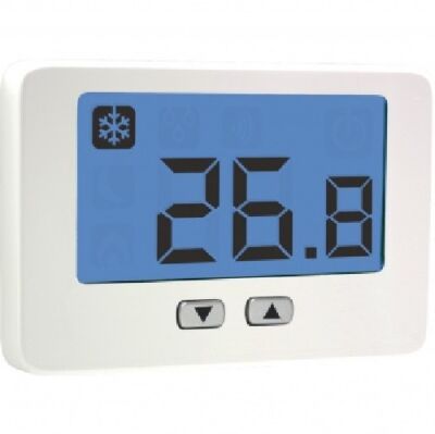 Thermostat d'ambiance mural blanc THALOS KEY