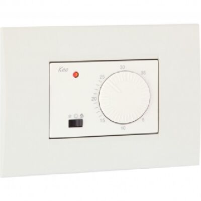 KEO-B white built-in room thermostat