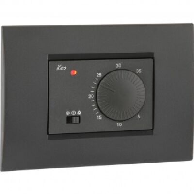 KEO-A anthracite built-in room thermostat