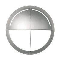 Goccia 2214NE - Plafonnier masque rond noir nervuré JACK