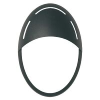 Plafonnier JACK avec masque à visière ovale argenté