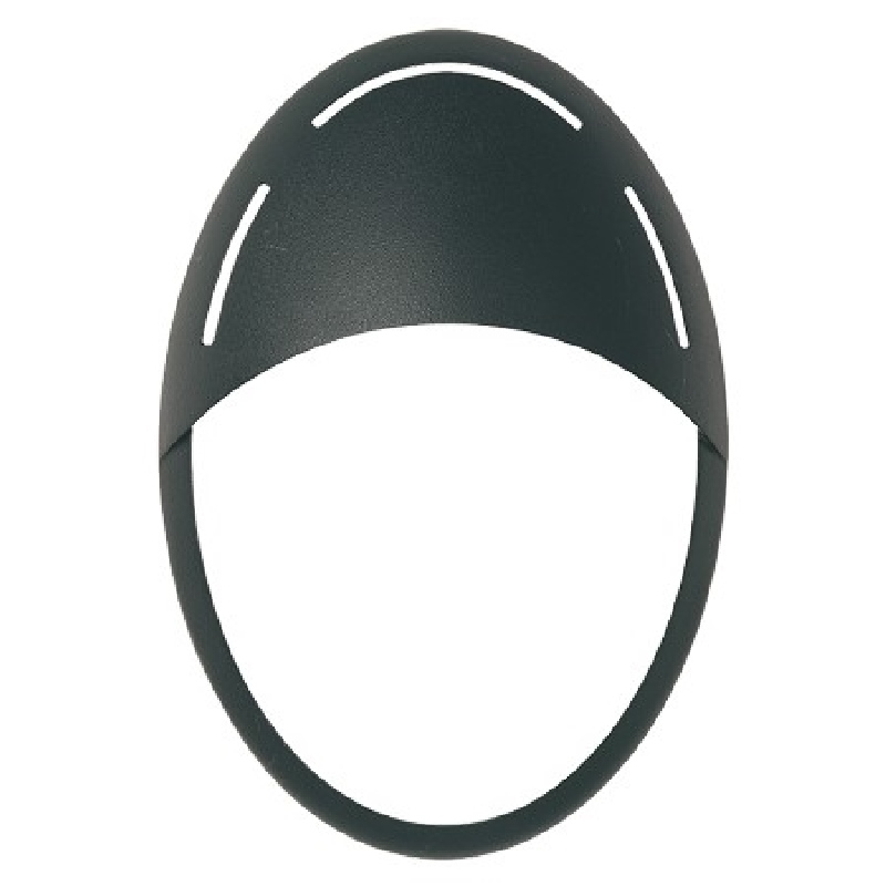 Lámpara de techo JACK con máscara de visera ovalada negra