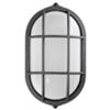 Small oval MARINA ceiling light with 60W graphite grid