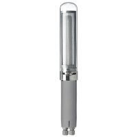 Plafonnier I-LUX en acier inoxydable avec coupelle transparente 11W graphite