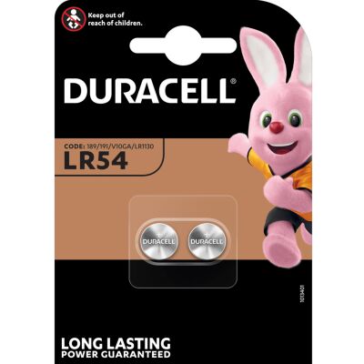 Duracell LR54 - Pila alcalina LR54 de 1,5V