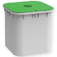 Support pour mât 250 x 250 avec cache vert