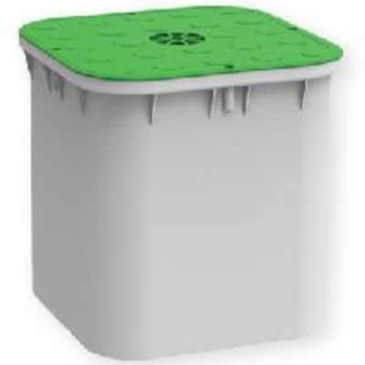 Pole holder 250 x 250 with green cover