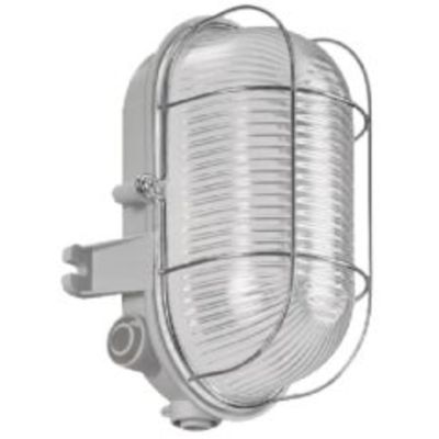 Lombardo LB41224 - Plafón Tortuga Oval E27 60W gris