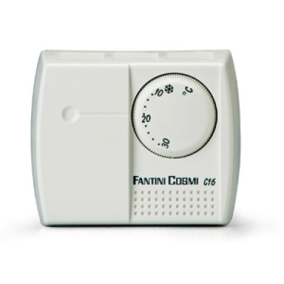 C16 white wall room thermostat