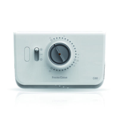 White C60 wall-mounted room thermostat