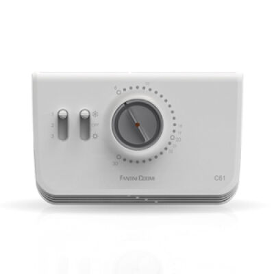 C61 white wall-mounted room thermostat