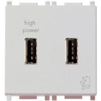 Plana Silver - cargador doble USB