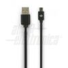Cable USB de datos y alimentación - MICRO USB negro 1m