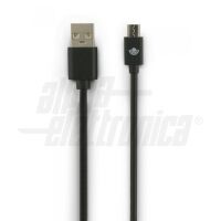 Câble de données et d'alimentation USB - MICRO USB noir 1m