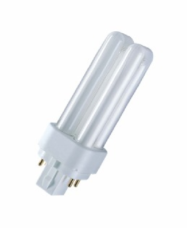 Lampada fluorescente compatta G24q-2 18W 3000k DULUX D/E