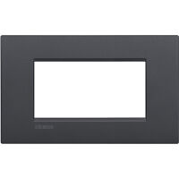 LivingLight Air - Monochrome metal plate 4 places anthracite