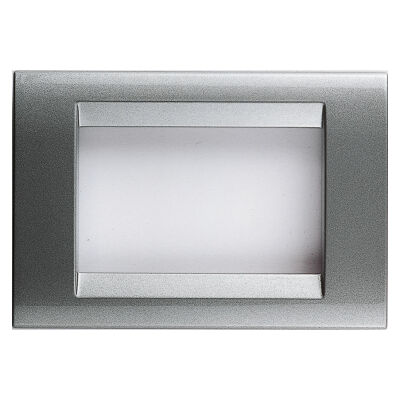 Gewiss GW32013 Playbus - 3-module titanium plate
