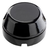 Noir - junction box in shiny lava stone