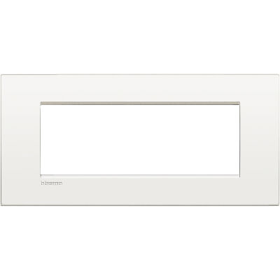 LivingLight Air - Assiette monochrome en métal blanc pur 7 places