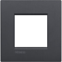 LivingLight Air - Assiette monochrome en métal anthracite 2 places