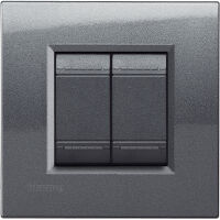 LivingLight - Metals Quadra metal 2-place steel plate