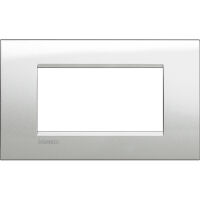 LivingLight - Metals Placa metálica Quadra de 4 plazas en plata lunar