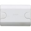 Lid for 3-seater rectangular box with screws, white