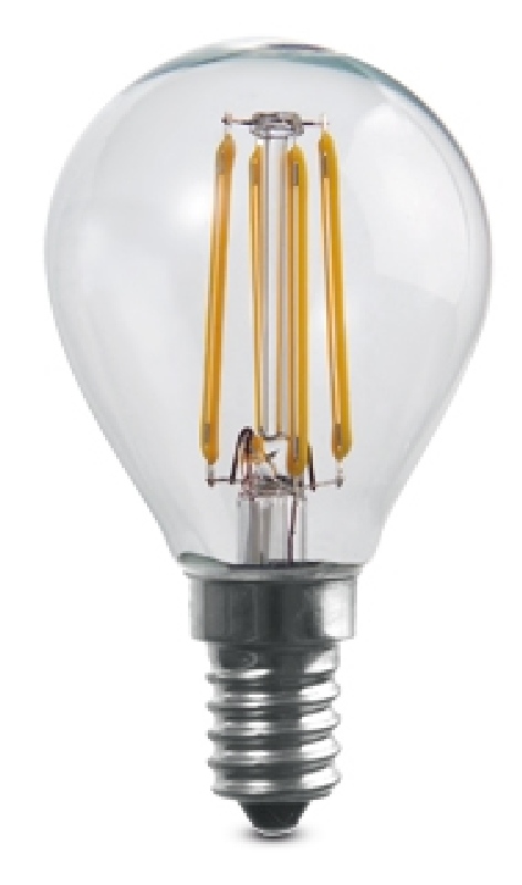 Lámpara LED esfera transparente E14 4W 230V 2700k TECNO VINTAGE
