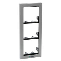 Cadre 3 modules avec cadre argenté Ikall