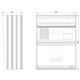 Vimar 2550/301 - Panel portacartas 1 botón